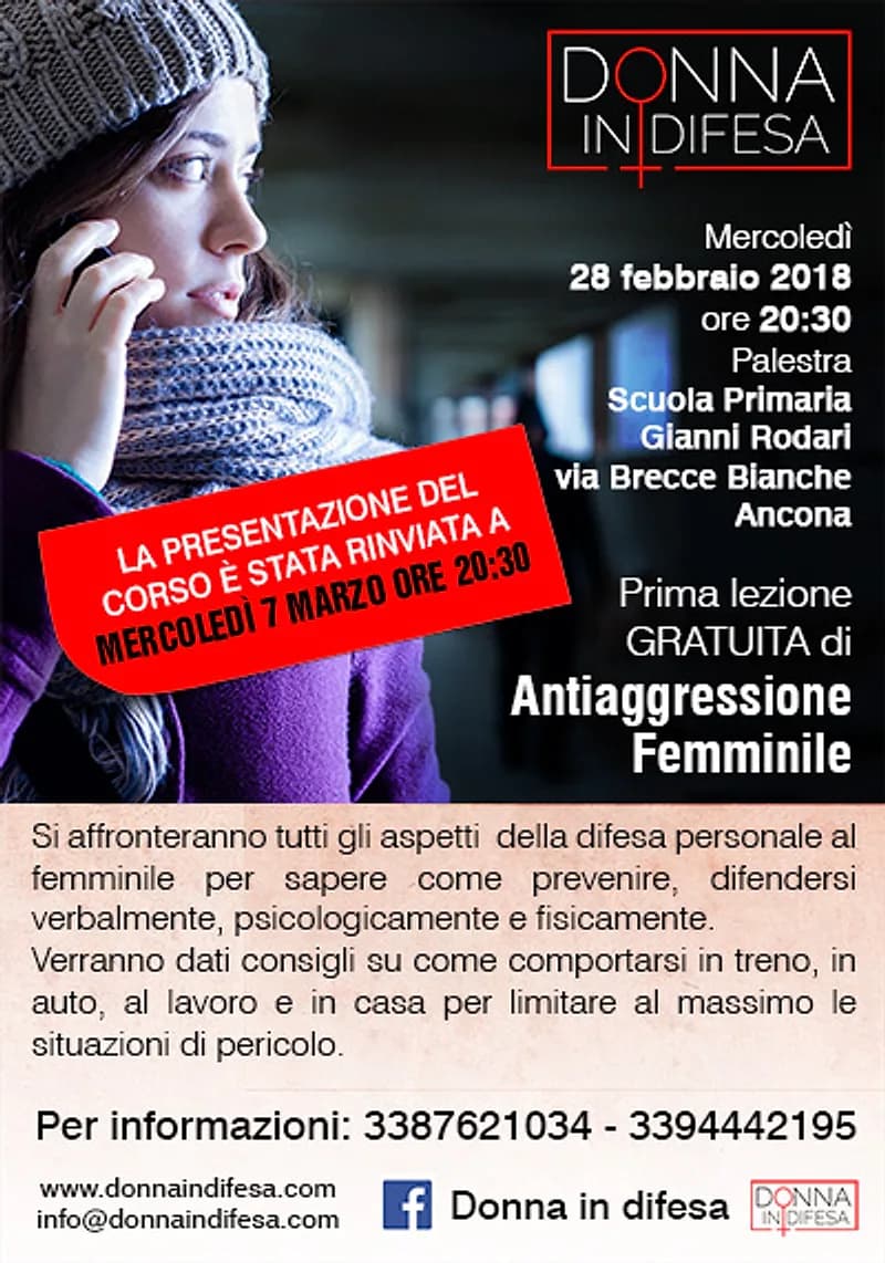 Locandina: Presentazione del corso e prima lezione gratuita, marzo 2018